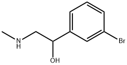 1-(3-bromophenyl)-2-(methylamino)ethanol Struktur