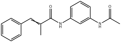 (2E)-N-[3-(acetylamino)phenyl]-2-methyl-3-phenylprop-2-enamide Structure