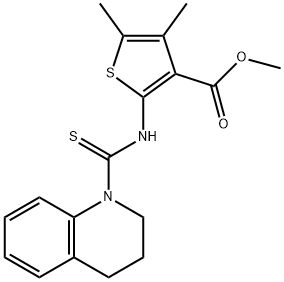 methyl 4,5-dimethyl-2-(1,2,3,4-tetrahydroquinoline-1-carbothioamido)thiophene-3-carboxylate Structure