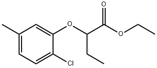 ethyl 2-(2-chloro-5-methylphenoxy)butanoate,590356-54-0,结构式