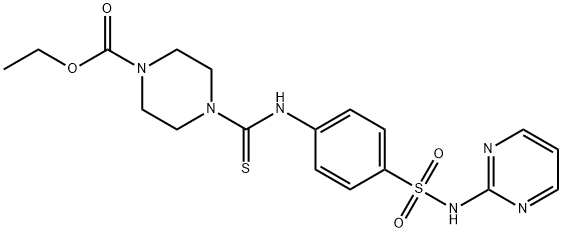 590360-41-1 ethyl 4-((4-(N-(pyrimidin-2-yl)sulfamoyl)phenyl)carbamothioyl)piperazine-1-carboxylate