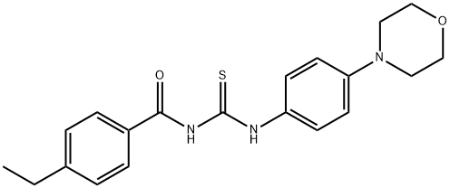 4-ethyl-N-{[4-(morpholin-4-yl)phenyl]carbamothioyl}benzamide Structure