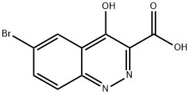 6-Bromo-4-oxo-1,4-dihydrocinnoline-3-carboxylic acid Struktur