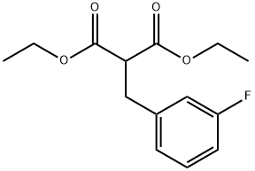 diethyl 2-(3-fluorobenzyl)malonate Struktur