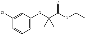 ethyl 2-(3-chlorophenoxy)-2-methylpropanoate 结构式