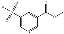 5-Chlorosulfonyl-nicotinic acid methyl ester Struktur