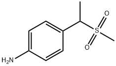 4-[1-(methylsulfonyl)ethyl]benzenamine Struktur