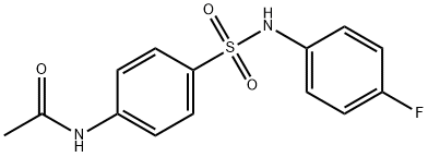 N4-ACETYL-N1-(4-FLUOROPHENYL)SULFANILAMIDE,599-78-0,结构式