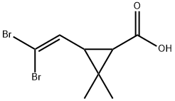 3-(2,2-Dibromovinyl)-2,2-dimethyl cyclopropanecarboxylic Acid Structure