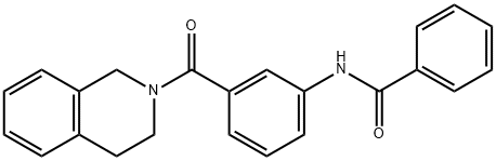 N-[3-(3,4-dihydroisoquinolin-2(1H)-ylcarbonyl)phenyl]benzamide Structure