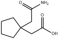 1-(2-氨基-2-氧代乙基)环戊烷乙酸 结构式