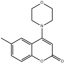 6-methyl-4-(morpholin-4-yl)-2H-chromen-2-one Structure