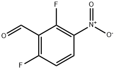 2,6-difluoro-3-nitrobenzaldehyde 化学構造式