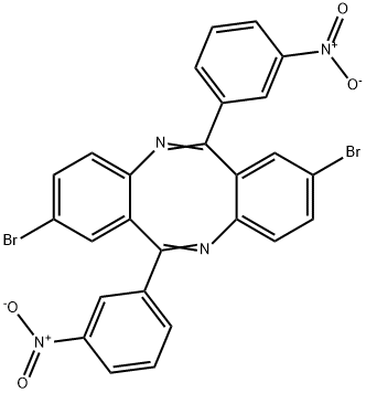 2,8-DIBROMO-6,12-BIS-(3-NITRO-PHENYL)-DIBENZO(B,F)(1,5)DIAZOCINE Struktur