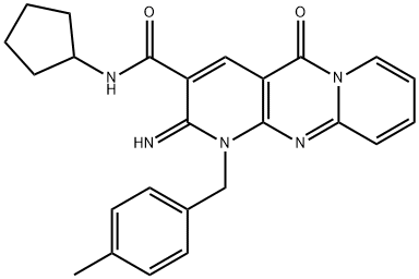 N-cyclopentyl-2-imino-1-(4-methylbenzyl)-5-oxo-1,5-dihydro-2H-dipyrido[1,2-a:2',3'-d]pyrimidine-3-carboxamide|