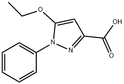 5-ethoxy-1-phenyl-1H-Pyrazole-3-carboxylic acid Struktur