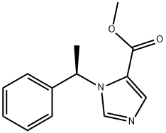 methyl (R)-1-(1-phenylethyl)-1H-imidazole-5-carboxylate Struktur