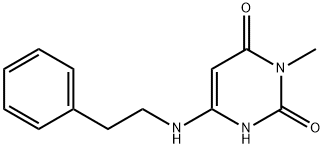 3-methyl-6-[(2-phenylethyl)amino]pyrimidine-2,4(1H,3H)-dione Struktur