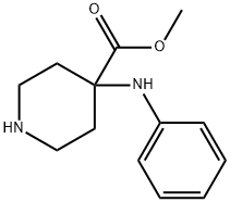 METHYL 4-ANILINOPIPERIDINE-4-CARBOXYLATE 结构式