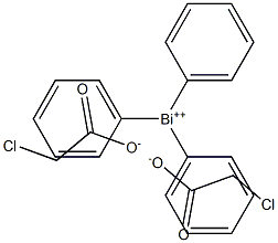 TRIPHENYLBISMUTH BIS(2-CHLOROACETATE) Structure