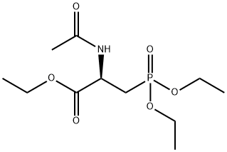 D,L-2-Acetylamino-3-diethylphosphonopropionic acid Structure