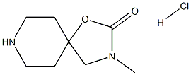 3-METHYL-1-OXA-3,8-DIAZA-SPIRO[4.5]DECAN-2-ONE HYDROCHLORIDE 结构式