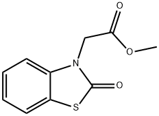 methyl (2-oxo-1,3-benzothiazol-3(2H)-yl)acetate 化学構造式