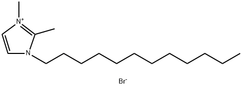 1H-Imidazolium, 1-dodecyl-2,3-dimethyl-, bromide
 化学構造式