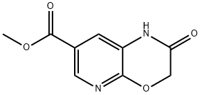 methyl 2-oxo-2,3-dihydro-1H-pyrido[2,3-b][1,4]oxazine-7-formate 化学構造式