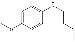 Benzenamine, N-butyl-4-methoxy-
 Structure