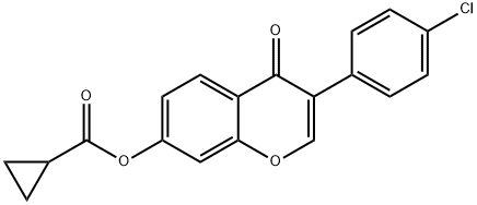 3-(4-chlorophenyl)-4-oxo-4H-chromen-7-yl cyclopropanecarboxylate|