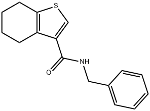 N-benzyl-4,5,6,7-tetrahydro-1-benzothiophene-3-carboxamide Structure