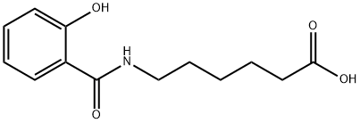 6-(2-hydroxybenzamido)hexanoic acid 化学構造式