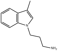 3-(3-Methyl-1H-indol-1-yl)propan-1-amine,61985-39-5,结构式
