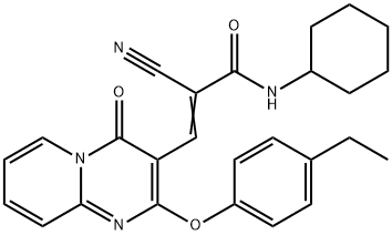 620106-82-3 (2E)-2-cyano-N-cyclohexyl-3-[2-(4-ethylphenoxy)-4-oxo-4H-pyrido[1,2-a]pyrimidin-3-yl]prop-2-enamide