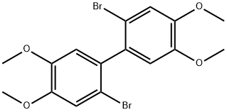 2,2-二溴-4,4,5,5-四甲氧基-1,1-联苯 结构式