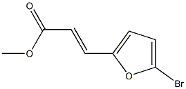 2-Propenoic acid, 3-(5-bromo-2-furanyl)-, methyl ester, (E)-
 Structure