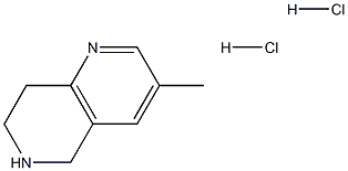 3-甲基-5,6,7,8-四氢-1,6-萘啶盐酸盐,62230-70-0,结构式