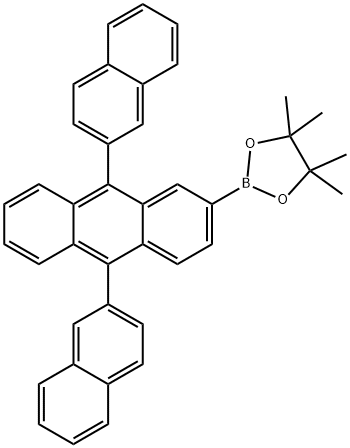 2-(9,10-di(naphthalen-2-yl)anthracen-2-yl)-4,4,5,5-tetramethyl-1,3,2-dioxaborolane Struktur