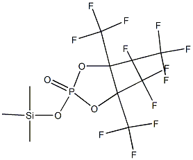 1,3,2-Dioxaphospholane,  4,4,5,5-tetrakis(trifluoromethyl)-2-[(trimethylsilyl)oxy]-, 2-oxide,62553-88-2,结构式