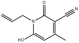 1-allyl-6-hydroxy-4-methyl-2-oxo-1,2-dihydropyridine-3-carbonitrile Structure