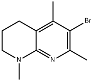 6-Bromo-1,5,7-trimethyl-1,2,3,4-tetrahydro-1,8-naphthyridine Structure