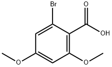 2-Bromo-4,6-dimethoxybenzoic acid Struktur