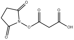 Propanedioic acid 1-(2,5-dioxo-1-pyrrolidinyl) ester Structure