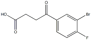 4-(3-Bromo-4-fluorophenyl)-4-oxobutanoic acid 结构式
