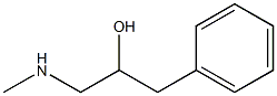 1-(methylamino)-3-phenylpropan-2-ol Struktur