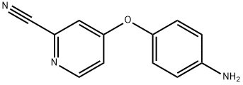 4-(4-氨基苯氧基)吡啶-2-甲腈, 630125-69-8, 结构式