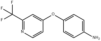 4-(2-Trifluoromethyl-pyridin-4-yloxy)-phenylamine Struktur