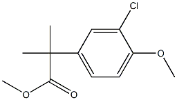 Methyl 2-(3-chloro-4-methoxyphenyl)-2-methylpropanoate Structure