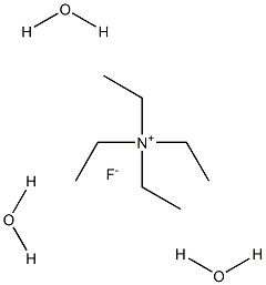 Tetraethylammonium fluoride trihydrate 化学構造式